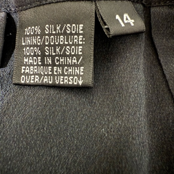 Dana Buchman 100% Silk Gray Midi Skirt Women’s Flowy A-Line Chiffon Elegant - Picture 3 of 6